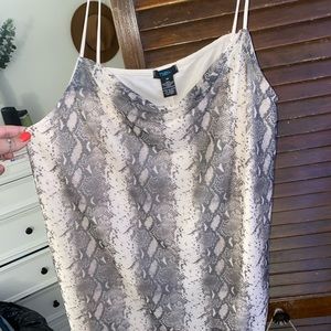 rue21 + plus size tank top snake print